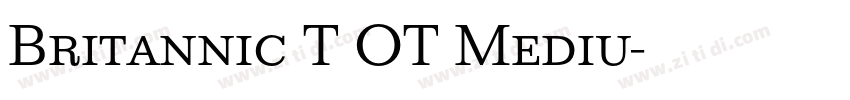 Britannic T OT Mediu字体转换